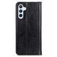 Etui do Samsung Galaxy A55 5G, Wallet Litchi Leather, czarne