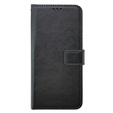 Etui z klapką do Oppo A38 4G / Oppo A18 4G, Crazy Horse Wallet, czarne