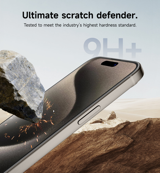 2x Szkło hartowane SURITCH do iPhone 15 Pro