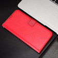 Etui z klapką do Huawei Nova 11i, Crazy Horse Wallet, czerwone