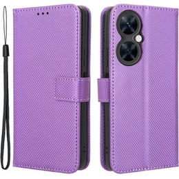 Etui z klapką do Huawei Nova 11i, Wallet Smart Magnet, fioletowe