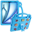 Etui do iPad Air 11" 2025/2024 (7/6 gen.), Cute Patterns, z podstawką, niebieskie