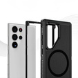Etui z ramką do Samsung Galaxy S22 Ultra, do MagSafe, czarne