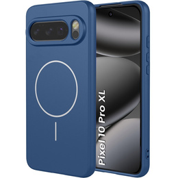 Etui silikonowe do Google Pixel 10 Pro XL, do MagSafe, niebieskie