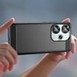 Etui do Xiaomi Poco F6, Carbon, czarne