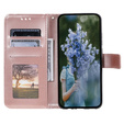 Etui z klapką do Motorola Moto E22 / E22i, Mandala, różowe