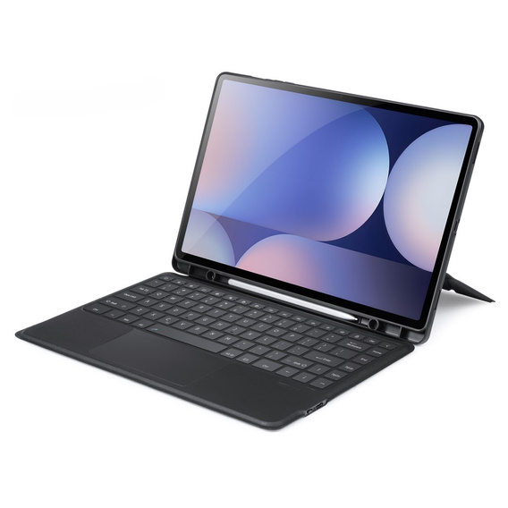 Etui z klawiaturą do Samsung Galaxy Tab S8 Ultra / S9 Ultra / S10 Ultra, Dux Ducis DK Series, czarne