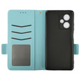 Etui z klapką do Xiaomi Redmi Note 12 5G / POCO X5 5G, Wallet Litchi Magnet, niebieskie