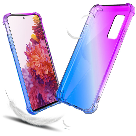 Etui Gradient Dropproof do Samsung Galaxy S20 FE, Fioletowe / niebieskie