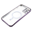 Etui do iPhone 12 Pro, Electro MagSafe, fioletowe + Szkło na ekran