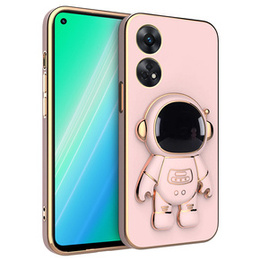 Etui do Oppo Reno8 T, Astronaut, różowe