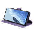 Etui z klapką do Oppo Reno7 5G, Mandala, fioletowe