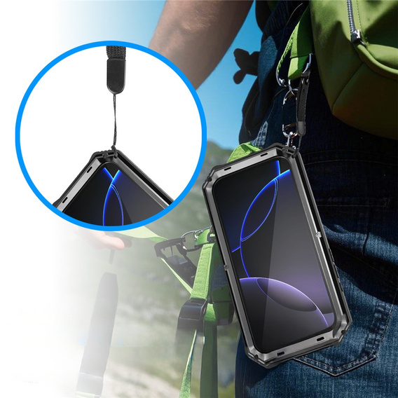 Etui pancerne z podstawką R-JUST do iPhone 17 Pro Max