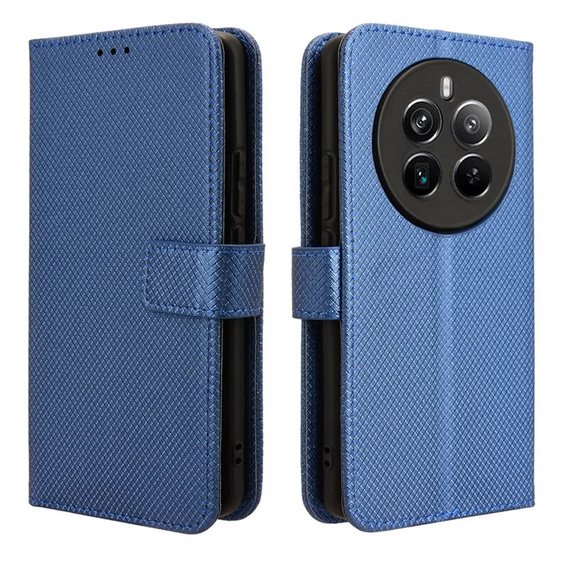 Etui z klapką do Realme 12 Pro 5G / 12 Pro+ 5G, Wallet Smart Magnet, niebieskie