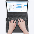 Etui z klawiaturą do Samsung Galaxy Tab S7 / S8, Dux Ducis Magnetic Keyboard, czarne