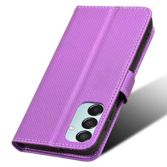 Etui z klapką do Samsung Galaxy M15 5G, Wallet Smart Magnet, fioletowe