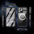 Etui Wodoodporne IP68 do iPhone 16 Pro Max, SHELLBOX MagSafe, czarne