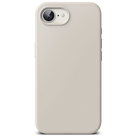 Etui Ringke do iPhone 16E, Silicone MagSafe, Szare + Szkło Hartowane 9H