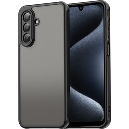 Etui Matt Case do Samsung Galaxy A17 5G, przydymione z czarnymi bokami