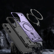 Etui do Samsung Galaxy S24 FE, Military MagSafe, fioletowe