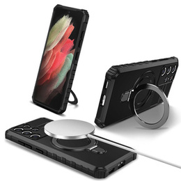 Etui do Samsung Galaxy S21 Ultra, Magnetic Ring, do MagSafe, czarne