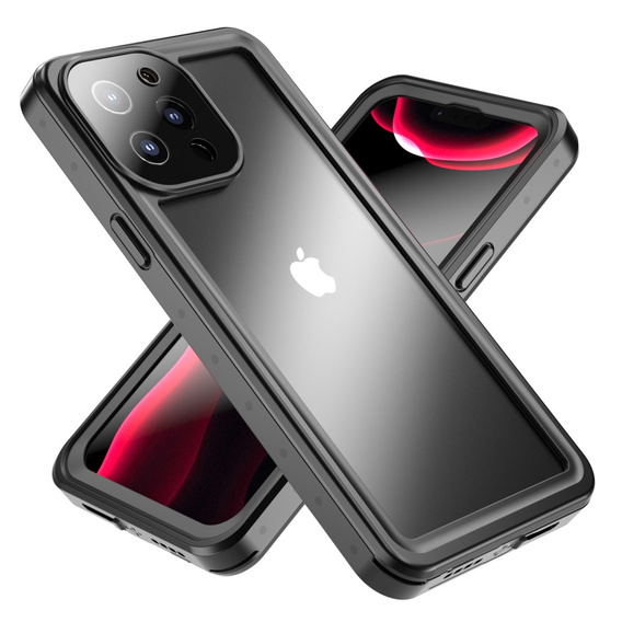 Etui Wodoodporne IP68 do iPhone 13 Pro Max, Redpepper Pro, czarne