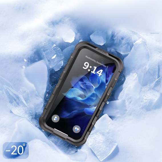 SHELLBOX M Series Waterproof Case do iPhone 16 – Czarny