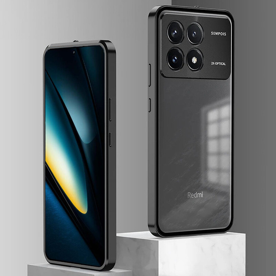 Etui do Xiaomi Poco F6 Pro, Frame Case, czarne