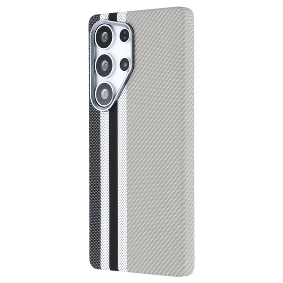 Etui do Samsung Galaxy S25 Ultra, Carbon Fiber MagSafe, szare