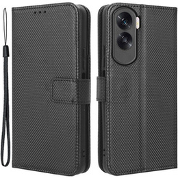 Etui z klapką do Honor 90 Lite 5G, Wallet Smart Magnet, czarne