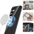 Etui do Samsung Galaxy S25 FE, Silicone Lite, do MagSafe ze smyczką, czarne