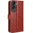 Etui z klapką do Honor 90 Lite 5G, Crazy Horse Wallet, brązowe