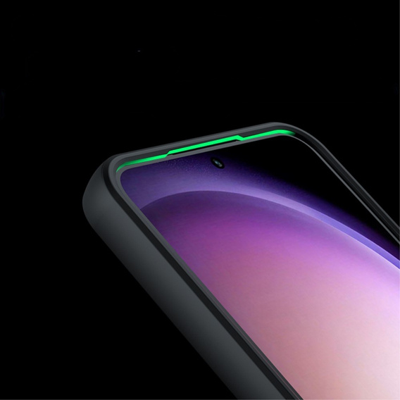 Etui do Samsung Galaxy A15, Fusion, przezroczyste / czarne + Szkło 9H