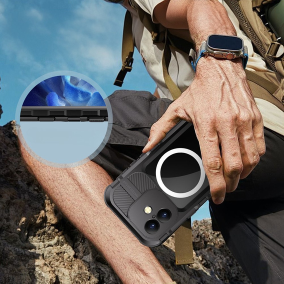SHELLBOX M Series Waterproof Case do iPhone 16 – Czarny