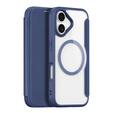 Etui Dux Ducis do iPhone 17, Skin X Pro,  z klapką, do MagSafe, granatowe