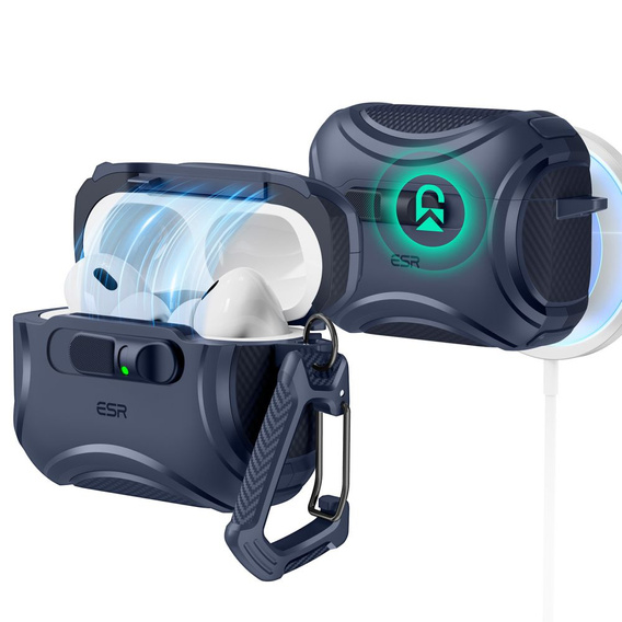 Etui na słuchawki z MagSafe ESR Cyber FlickLock do Apple AirPods Pro 3