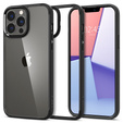 Etui Spigen do iPhone 13 Pro, Ultra Hybrid, matowe czarne + szkło