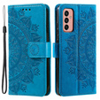 Etui z klapką do Samsung Galaxy A14 4G/5G, Mandala, niebieskie