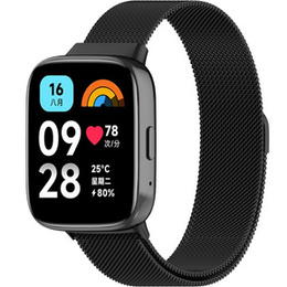 Pasek Bransoleta Milanese do Xiaomi Redmi Watch 3 Active, Czarna