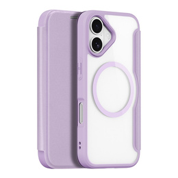 Etui Dux Ducis do iPhone 17, Skin X Pro,  z klapką, do MagSafe, fioletowe