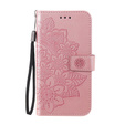 Etui z klapką do Oppo Reno5 Z / A94 / A95 5G, Mandala, różowe rose gold