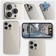 2x Szkło na aparat ERBORD OPTIK Pro do iPhone 16 Pro/16 Pro Max / 15 Pro/15 Pro Max/14 Pro/14 Pro Max, tytanowe