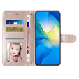 Etui z klapką do Oppo A38 4G / Oppo A18 4G, Wallet, BINFEN COLOR, różowe rose gold