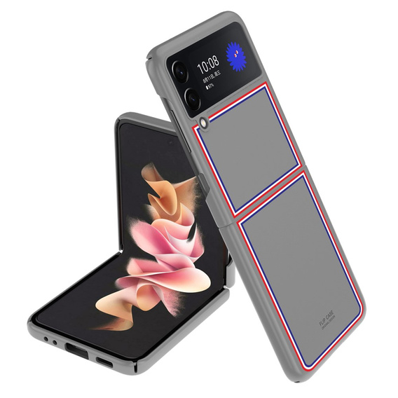 Etui PC Flip Case do Samsung Galaxy Z Flip3 5G, Pattern, Grey
