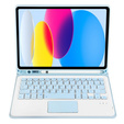 Etui z klawiaturą do iPad 11" 2025 A16 (11 gen.) / iPad 10.9" 2022 (10 gen.), TouchPad Pen Slot, niebieskie