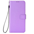 Etui z klapką do Oppo Reno8 T 4G, Wallet Smart Magnet, fioletowe