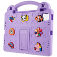 Etui do iPad Air 11" 2025/2024 (7/6 gen.), Cute Patterns, z podstawką, fioletowe