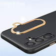 Etui skórzane do Samsung Galaxy S25, leather hybrid, czarne
