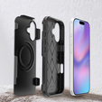 Etui MagForce do iPhone 17, do MagSafe, pancerne, czarne