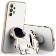 Zestaw Etui Electro do Samsung Galaxy A53 5G, Astronauta, Białe + szkło